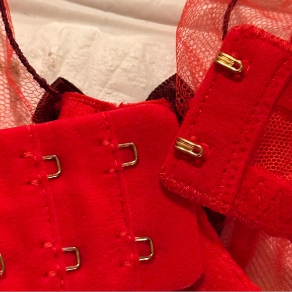 New Agent Provocateur Lorna Bra Color Red/Fire Size 34D - Picture 14 of 15